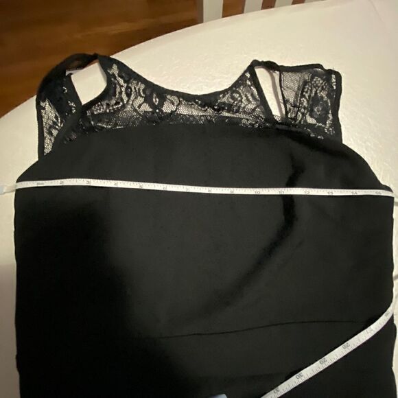 Parker jumpsuit womens size S black cropped leg lace yolk sol sexy chic - Picture 8 of 10